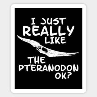 Pteranodon fossil skull Sticker